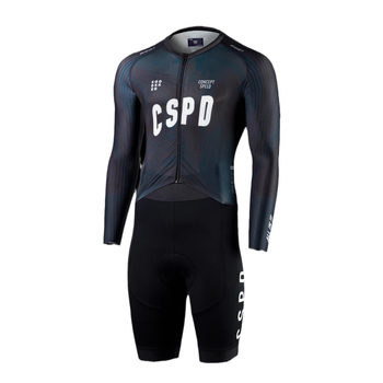 Unisex ποδηλατική φόρμα με μακριά μανίκια, αεροδυναμική, πολυεστέρας με γρήγορο στέγνωμα, καλοκαίρι