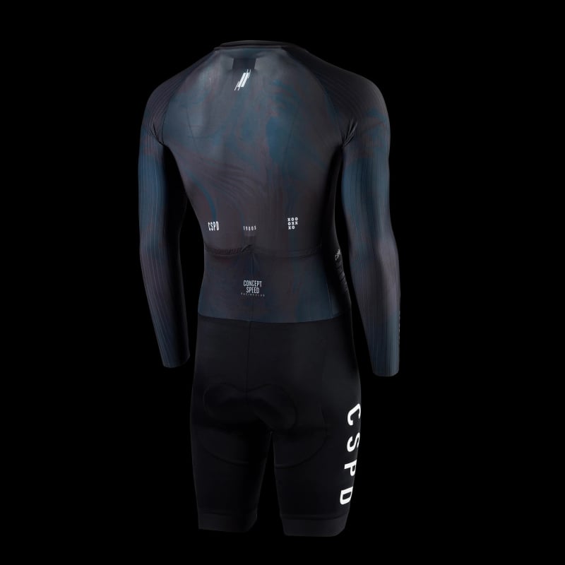 Unisex ποδηλατική φόρμα με μακριά μανίκια, αεροδυναμική, πολυεστέρας με γρήγορο στέγνωμα, καλοκαίρι