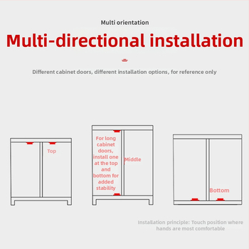 Nerūsējošā tērauda skapja durvju magnētisks aizvērējs, Yijia zīmols, model Cabinet door magnetic 01, piemērots skapju durvīm, mūsdienīgs minimālisma stils