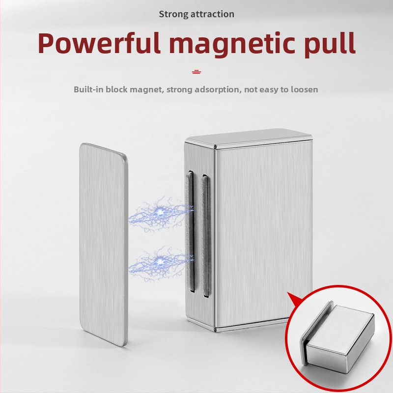 Nerūsējošā tērauda skapja durvju magnētisks aizvērējs, Yijia zīmols, model Cabinet door magnetic 01, piemērots skapju durvīm, mūsdienīgs minimālisma stils