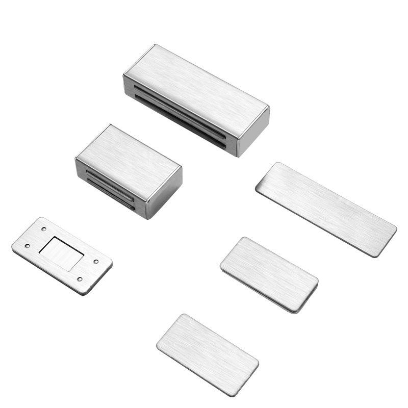 Nerūsējošā tērauda skapja durvju magnētisks aizvērējs, Yijia zīmols, model Cabinet door magnetic 01, piemērots skapju durvīm, mūsdienīgs minimālisma stils