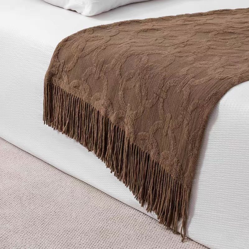 Nõelutud voodiäärne kate ja diivanitek, Ameerika retro stiil, polüester, hotelliklass, Youxian department store