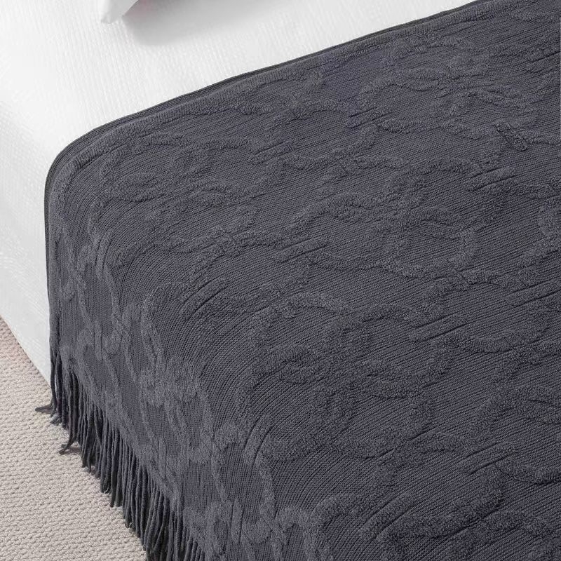 Nõelutud voodiäärne kate ja diivanitek, Ameerika retro stiil, polüester, hotelliklass, Youxian department store