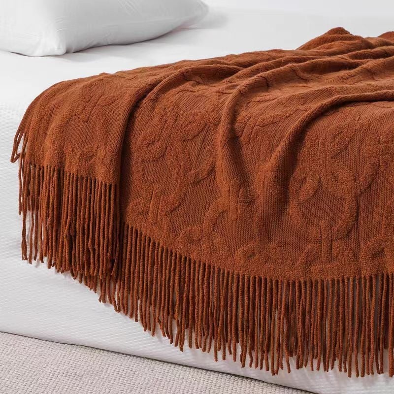 Nõelutud voodiäärne kate ja diivanitek, Ameerika retro stiil, polüester, hotelliklass, Youxian department store