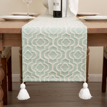 Декоративна кърпа за маса My Yang – полиестер-памучна смес, 60% полиестер / 40% памук, геометричен принт