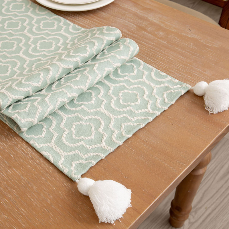 Декоративна кърпа за маса My Yang – полиестер-памучна смес, 60% полиестер / 40% памук, геометричен принт