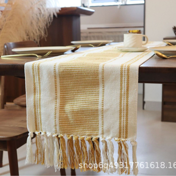 Nordijski stil pokrivač za stol za kavu i TV ormar, jacquard tkanina od pamuka s 35% poliestera