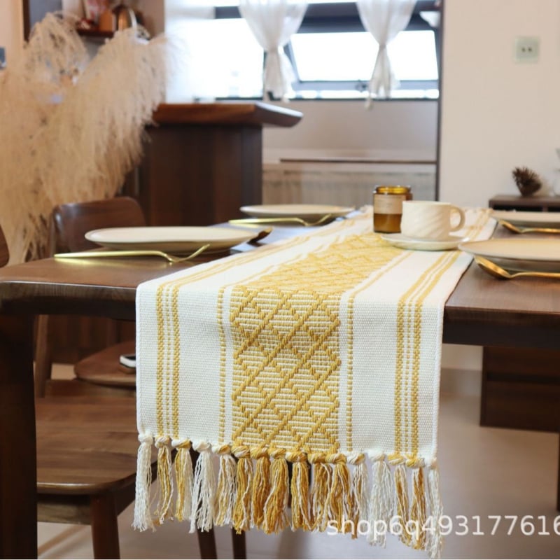 Nordijski stil pokrivač za stol za kavu i TV ormar, jacquard tkanina od pamuka s 35% poliestera