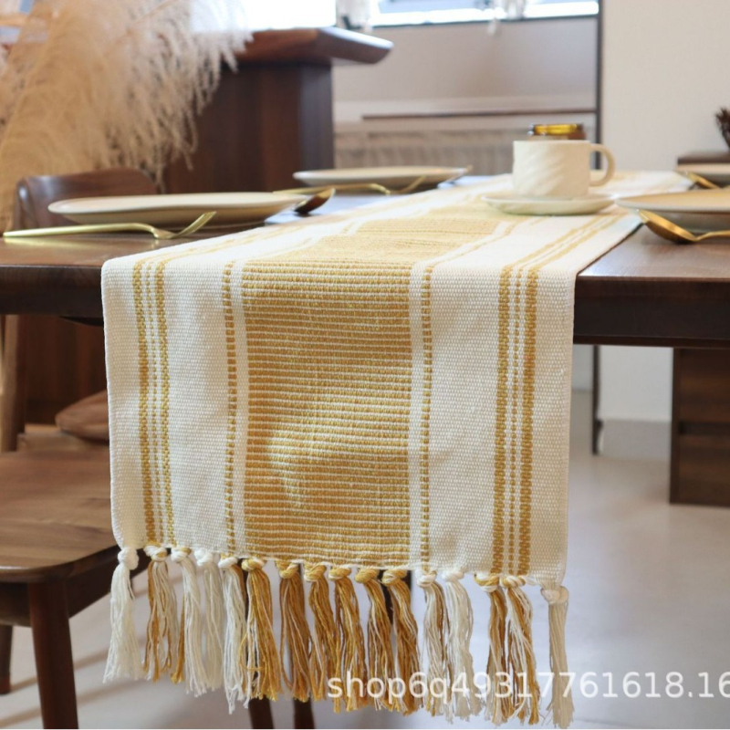 Nordijski stil pokrivač za stol za kavu i TV ormar, jacquard tkanina od pamuka s 35% poliestera