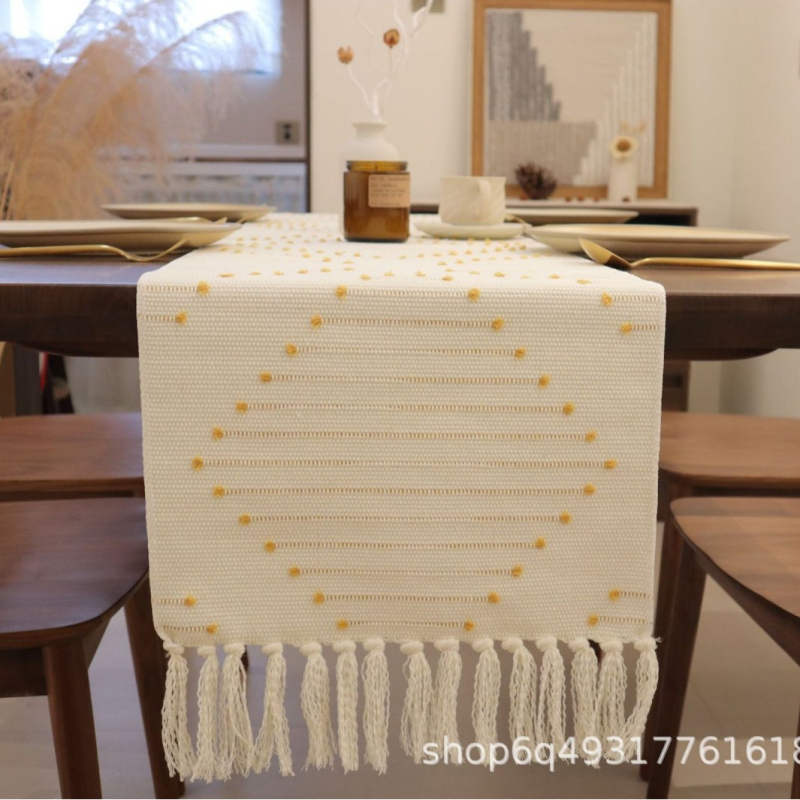 Nordijski stil pokrivač za stol za kavu i TV ormar, jacquard tkanina od pamuka s 35% poliestera