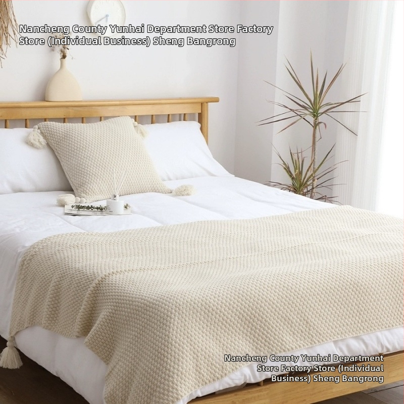 Retro suur pleed voodi servale, Lyocell kiud, taime ja lillede muster, hotellistiil