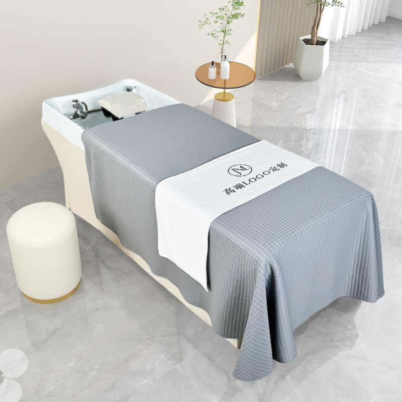 Prekrivač za krevet za frizerski salon; tkanina: druga; otiskivanje i bojanje: reaktivno otiskivanje i bojanje; materijal: sintetička vlakna