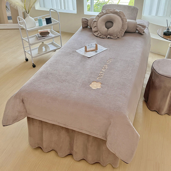 Prekrivač za krevet od mliječnog velura — reaktivno tiskanje i bojenje, 3500–4000 g, moderni minimalistički stil