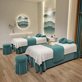 Fan shuyao nubuk voodi kate – harjatud kudumine, reaktiivne trükk ja värvimine, moodsalt minimalistlik stiil