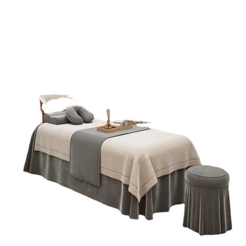 Fan shuyao nubuk voodi kate – harjatud kudumine, reaktiivne trükk ja värvimine, moodsalt minimalistlik stiil