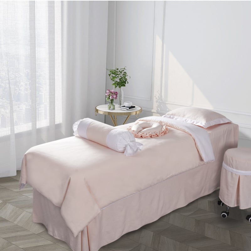 Neljaosaline voodikattete komplekt polüestrist, reaktiivne trükkimine ja värvimine, kohandatav, bränd Orange at Ease