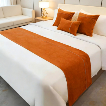 Podložka na koniec postele – moderný, jednoduchý štýl, Spandex, pruhovaný vzor, tlač loga povolená, hotelový štýl