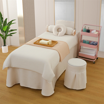 Kootud puuvillane voodikatte, kohandatav tootmine, kuvildu tegemine, reaktiivne värvimine, kaal 300-500 g