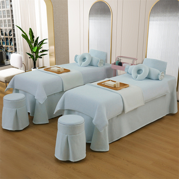 Kootud puuvillane voodikatte, kohandatav tootmine, kuvildu tegemine, reaktiivne värvimine, kaal 300-500 g