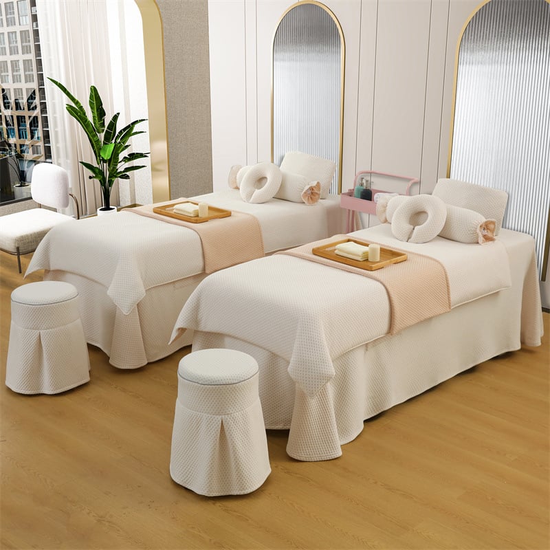 Kootud puuvillane voodikatte, kohandatav tootmine, kuvildu tegemine, reaktiivne värvimine, kaal 300-500 g