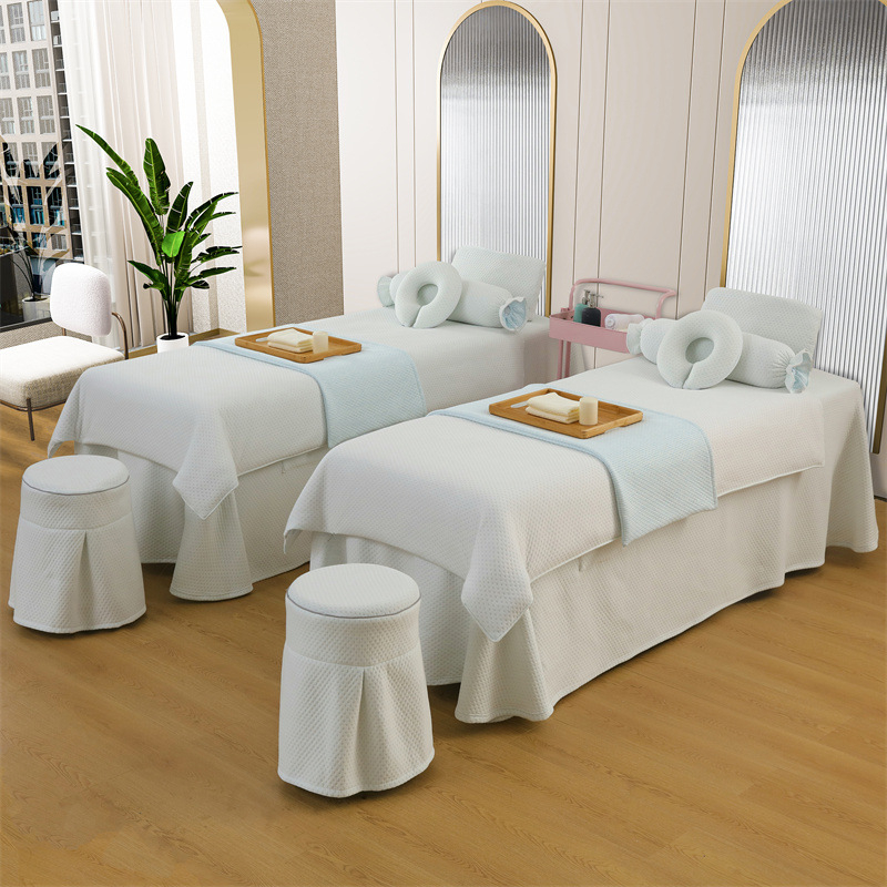 Kootud puuvillane voodikatte, kohandatav tootmine, kuvildu tegemine, reaktiivne värvimine, kaal 300-500 g