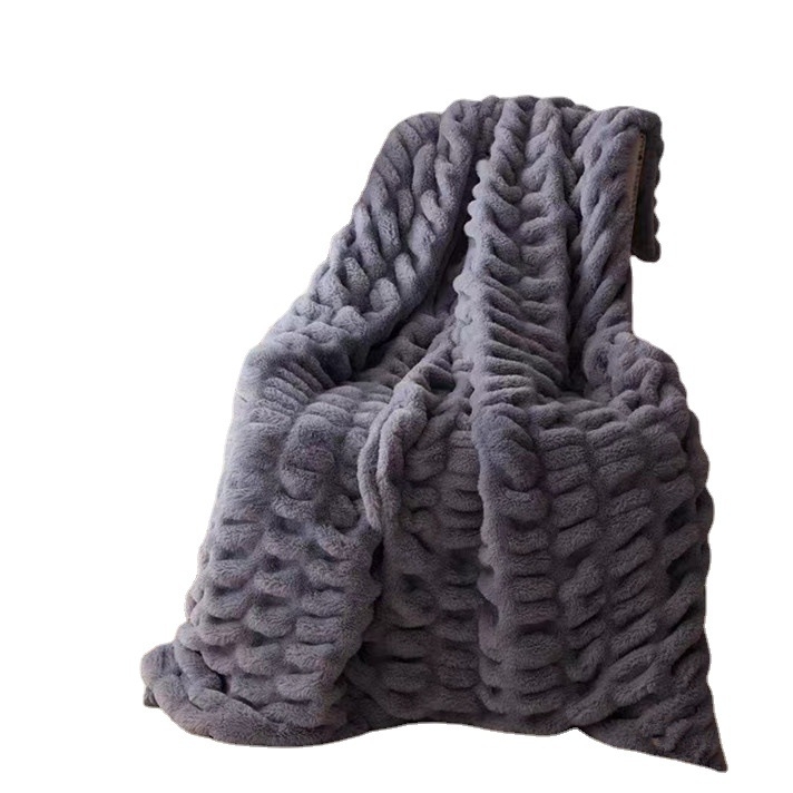 Полиестерово одеяло с балонеста текстура, зима, 500 г, еднотонно, 80% полиестер