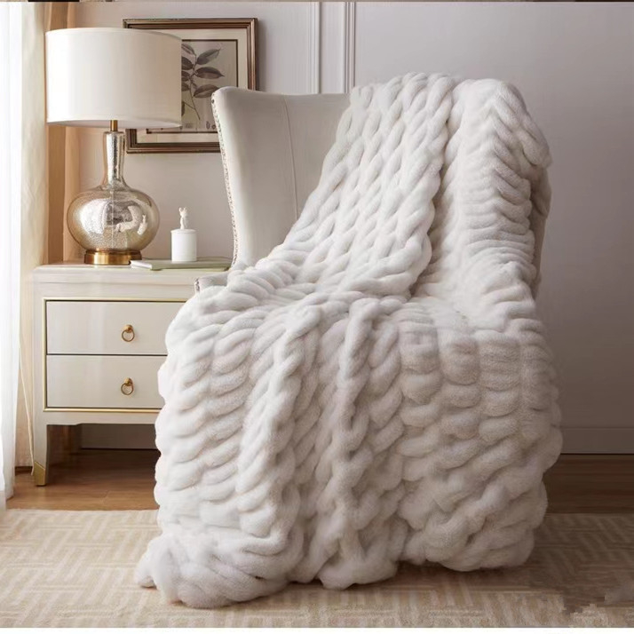 Полиестерово одеяло с балонеста текстура, зима, 500 г, еднотонно, 80% полиестер