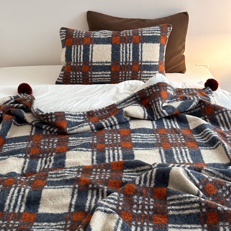 Geometrinio rašto dvipusė pledas, visų metų laikams, poliesteris, pirmos klasės kokybė, šiuolaikiškas paprastumas