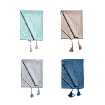 Moderna minimalistička stolna zastavica – pamuk i lan, 80% pamuk, 20% lan, prilagodljiva obrada, brend Wuyang Home Textile