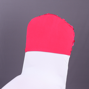 Pulmade jaoks mõeldud tooli seljatoe kate roosi motiiviga – segamaterjal, elastne õmblus, hotellikvaliteet, ühekordse sobivus, litsentsiga erimärgiga