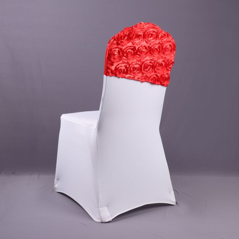 Pulmade jaoks mõeldud tooli seljatoe kate roosi motiiviga – segamaterjal, elastne õmblus, hotellikvaliteet, ühekordse sobivus, litsentsiga erimärgiga