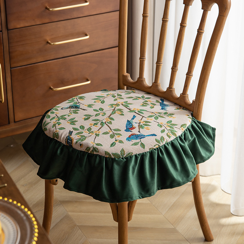 Μαξιλάρι καρέκλας σε σχήμα υποδοχής αλόγου, φλοράλ μοτίβο, πολυεστερικό ύφασμα, γέμισμα από σκληρό βάμβακα, αντιολισθητική επιφάνεια, διαθεσιμότητα παραμετροποίησης