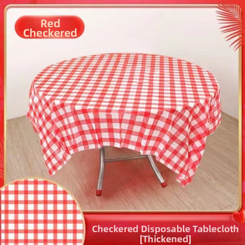 Vienkartinė staltiesė iš polipropileno, ekstra stora (5 silk), languotas plaid raštas, atspari vandeniui, tinkama kvadratinėms ir apskritoms stalams restoranuose ir viešbučiuose