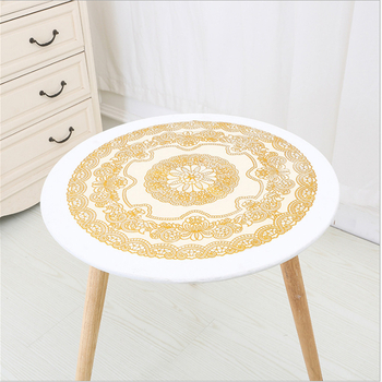 Κύκλικό τραπεζομάντηλο PVC με θερμοτυπωμένο φινίρισμα; αντιολισθητικό, ανθεκτικό στη σκόνη, υψηλής θερμοαντοχής