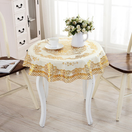 Κύκλικό τραπεζομάντηλο PVC με θερμοτυπωμένο φινίρισμα; αντιολισθητικό, ανθεκτικό στη σκόνη, υψηλής θερμοαντοχής