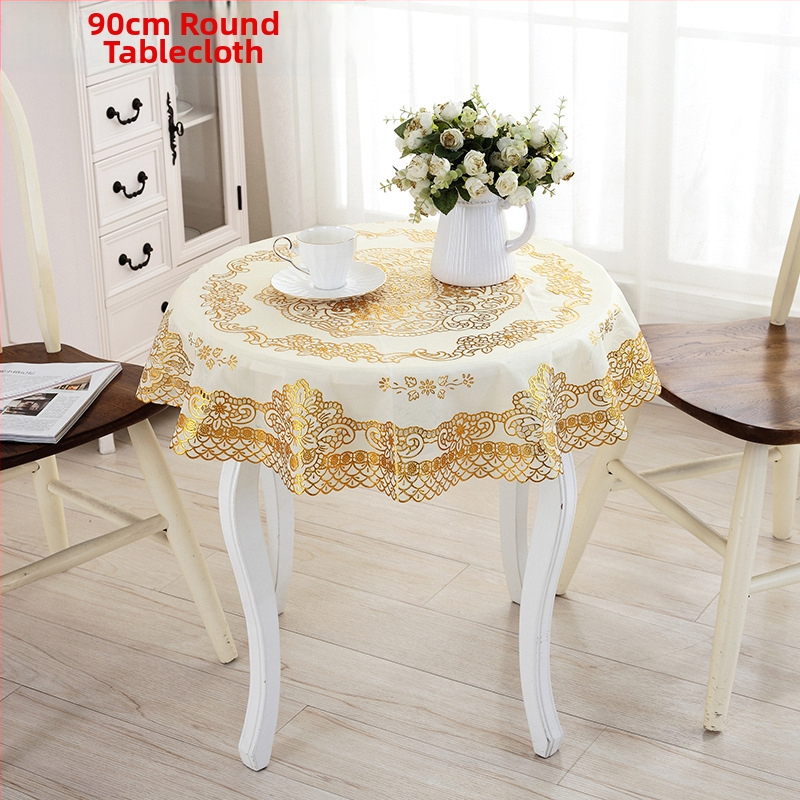 Κύκλικό τραπεζομάντηλο PVC με θερμοτυπωμένο φινίρισμα; αντιολισθητικό, ανθεκτικό στη σκόνη, υψηλής θερμοαντοχής