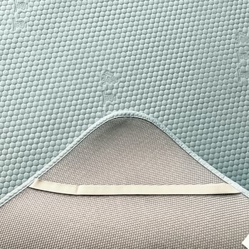 Set od tri posteljne podloge s rashladnim ice-silk materijalom, zaobljeni kutovi, perivo, za kućnu upotrebu, pogodan za krevete 1,5 m i 1,8 m