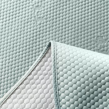 Set od tri posteljne podloge s rashladnim ice-silk materijalom, zaobljeni kutovi, perivo, za kućnu upotrebu, pogodan za krevete 1,5 m i 1,8 m