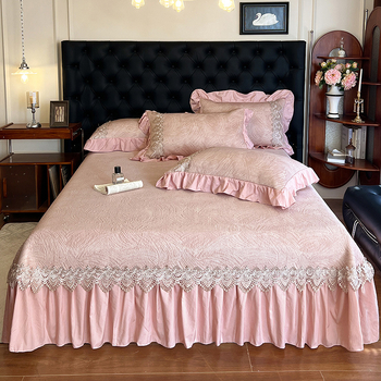 Kolm osaline voodi komplekt džakarda kudum, bambus + jääsiid, kokkupandav stiil