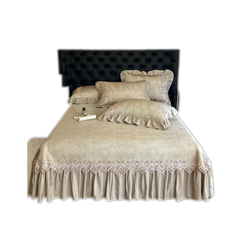 Kolm osaline voodi komplekt džakarda kudum, bambus + jääsiid, kokkupandav stiil