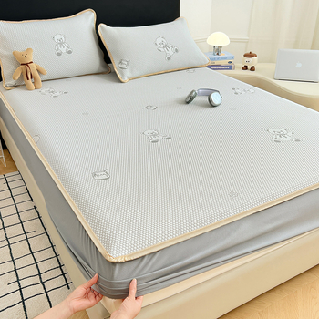 Jääsiidist voodi komplekti, volditav, kaasaegne minimalistlik stiil, tikand