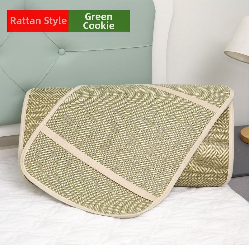 Ratan kilimėlio pagalvės užvalkalas — vasarinis ice silk, kvėpuojantis, nuimamas ir skalbiamas