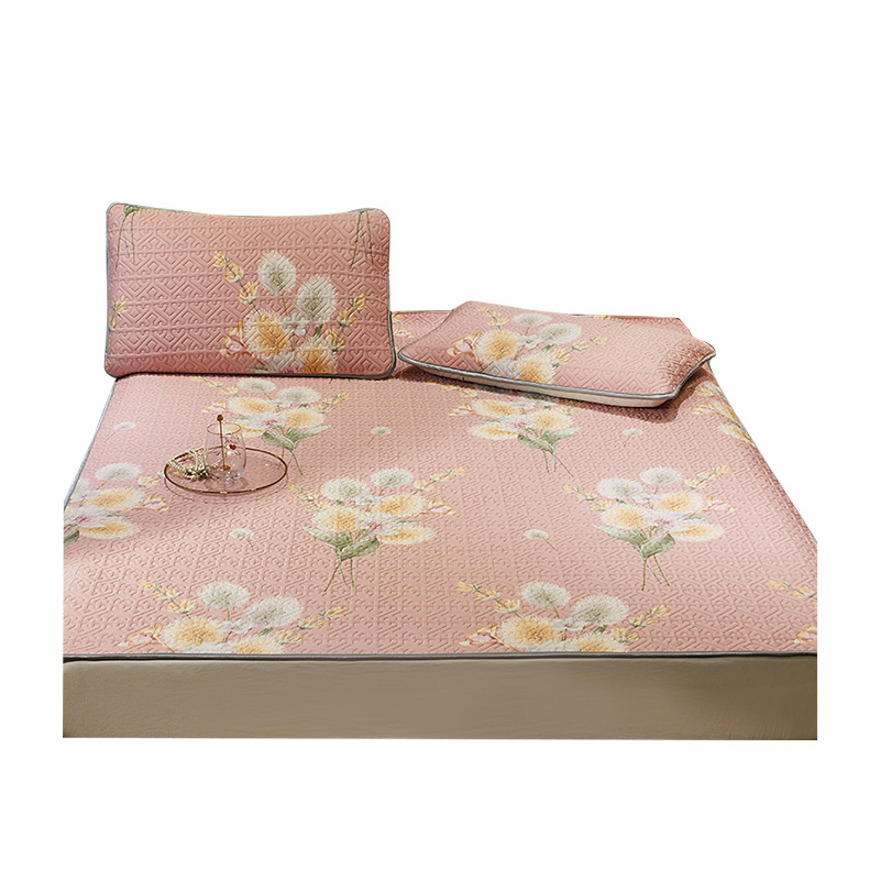 Dabiskā lateksa dzesējošs matrača komplekts, 3 daļas, izšūts, moderns minimālisms, lateksa saturs >90%, pielāgošana pieejama