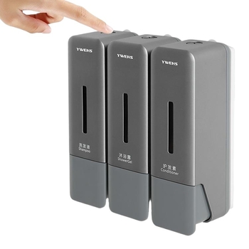 Стенно монтиран безпробивен дозатор за шампоан и душ гел, за течен сапун за съдове и дезинфектант за ръце — CE сертифициран