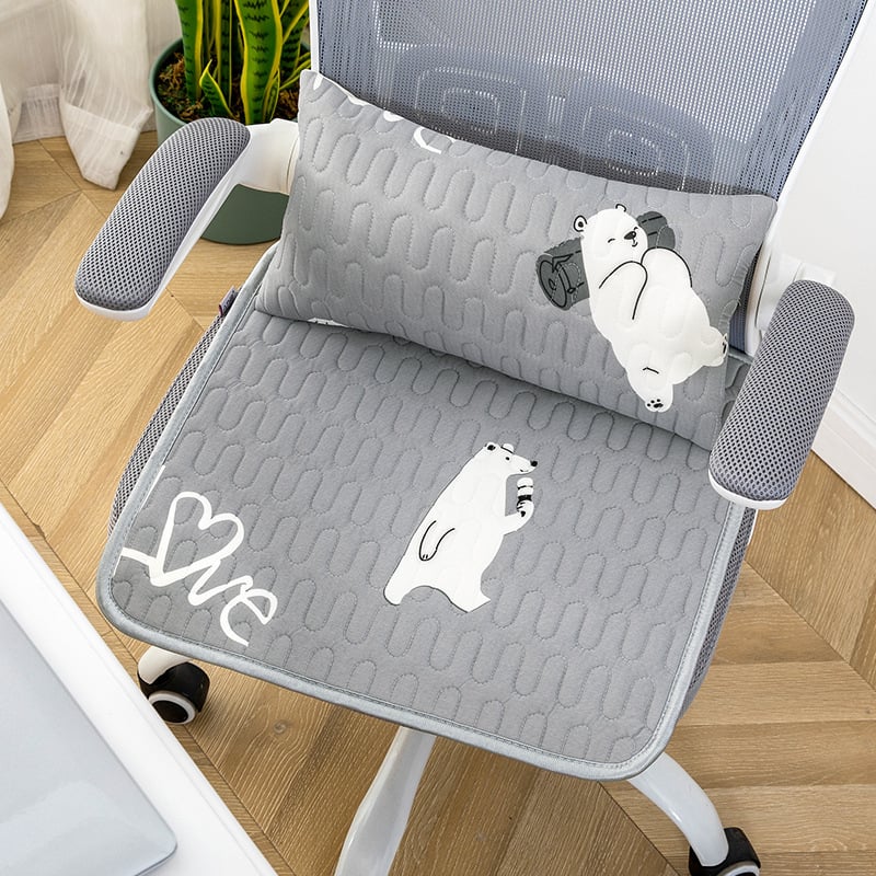 Μαξιλάρι καρέκλας με γέμισμα από φυσικό λατέξ, μοτίβο καρτούν, για γραφείο, μοντέρνο και απλό στυλ