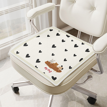 Μαξιλάρι Ice Silk με γέμισμα λατέξ, μοτίβο καρδιάς, για σαλόνι και υπνοδωμάτιο, στυλ καρτούν