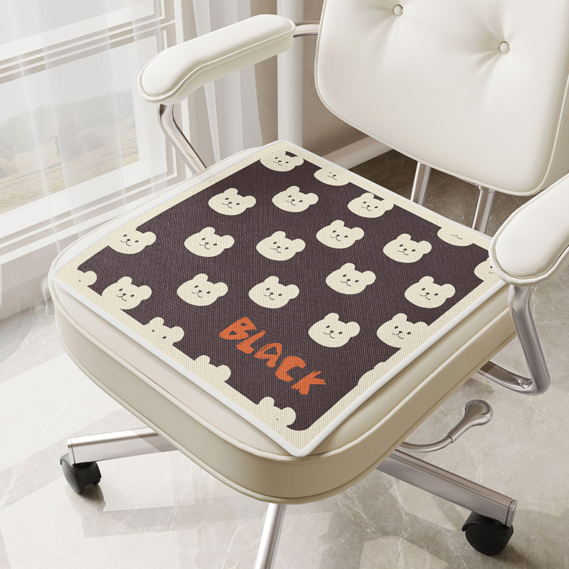 Μαξιλάρι Ice Silk με γέμισμα λατέξ, μοτίβο καρδιάς, για σαλόνι και υπνοδωμάτιο, στυλ καρτούν