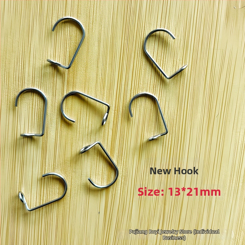 Nerūsējošā tērauda aizkaru āķis, moderns minimālisma stils, modelis A142.