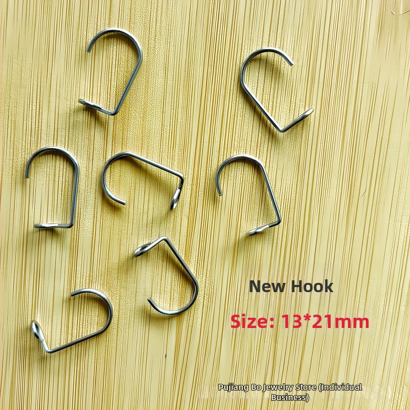 Nerūsējošā tērauda aizkaru āķis, moderns minimālisma stils, modelis A142.