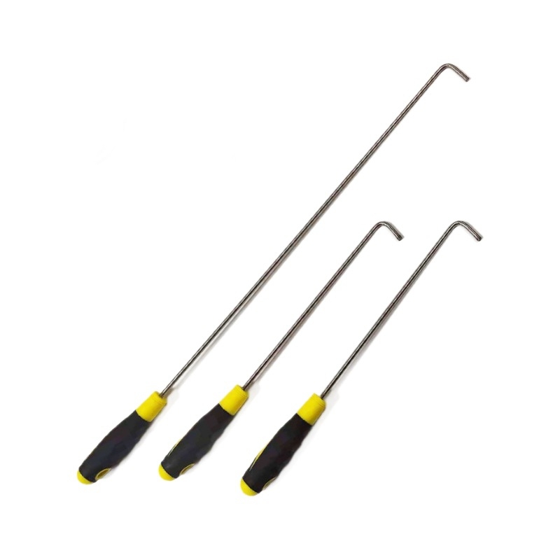 Метална кука за ролетни врати, единична кука с дълга дръжка, 304 неръждаема стомана, товароподемност до 15 кг, с дупка